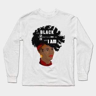 Afro Girl Blacklivematter Long Sleeve T-Shirt